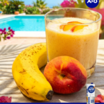 Smoothie de préssec i plàtan